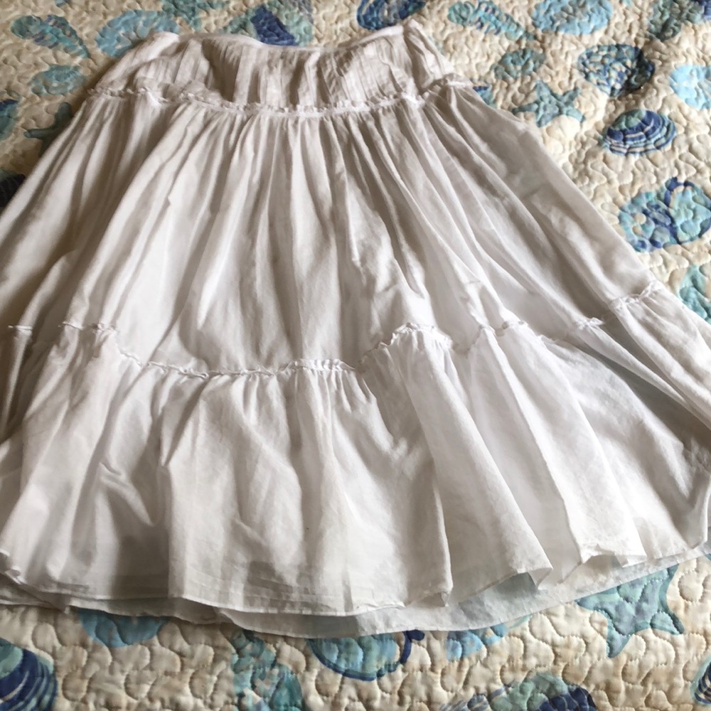 White cotton skirt